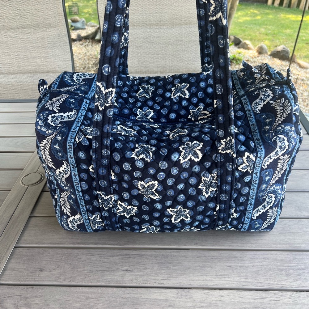 Vintage VERA BRADLEY Blue Coin Y2K Medium Duffle